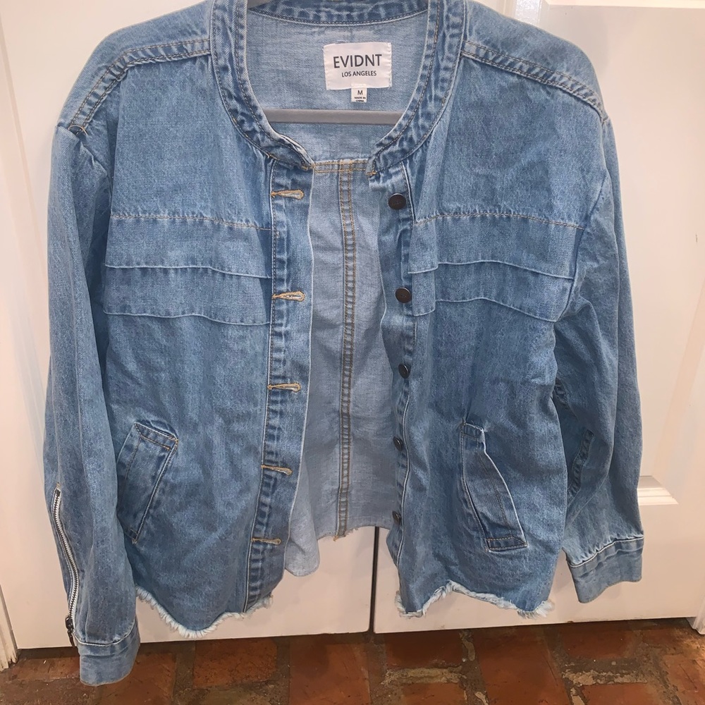 Fun detailed jean jacket!